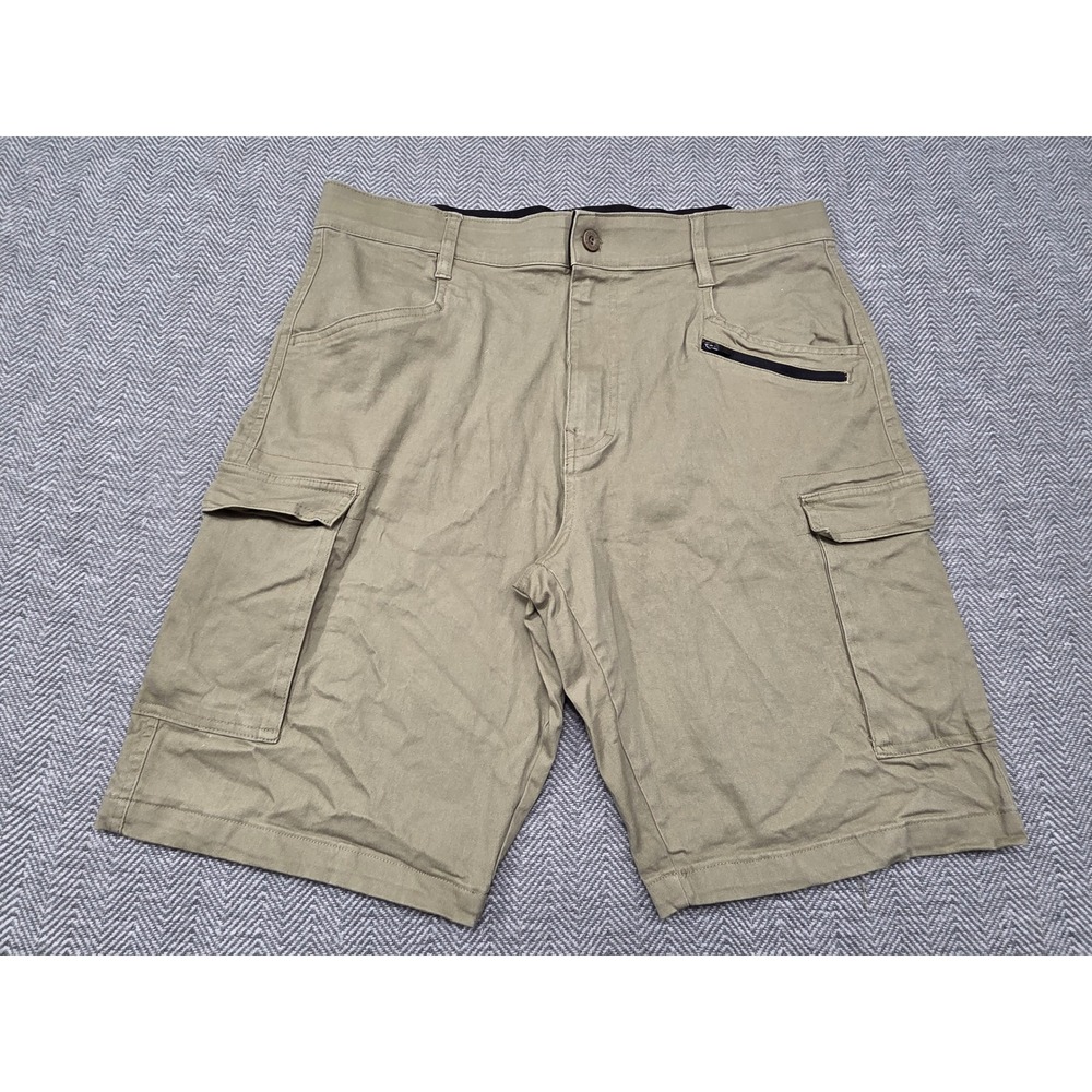 Stanley Stretch Flex Technology Cargo Shorts Mens 34 Olive Drab Khaki FS34149